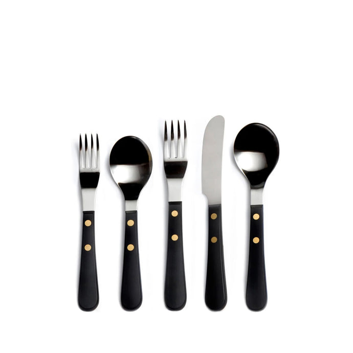 Provencal Flatware 5pcs in Black Design by David Mellor 1975